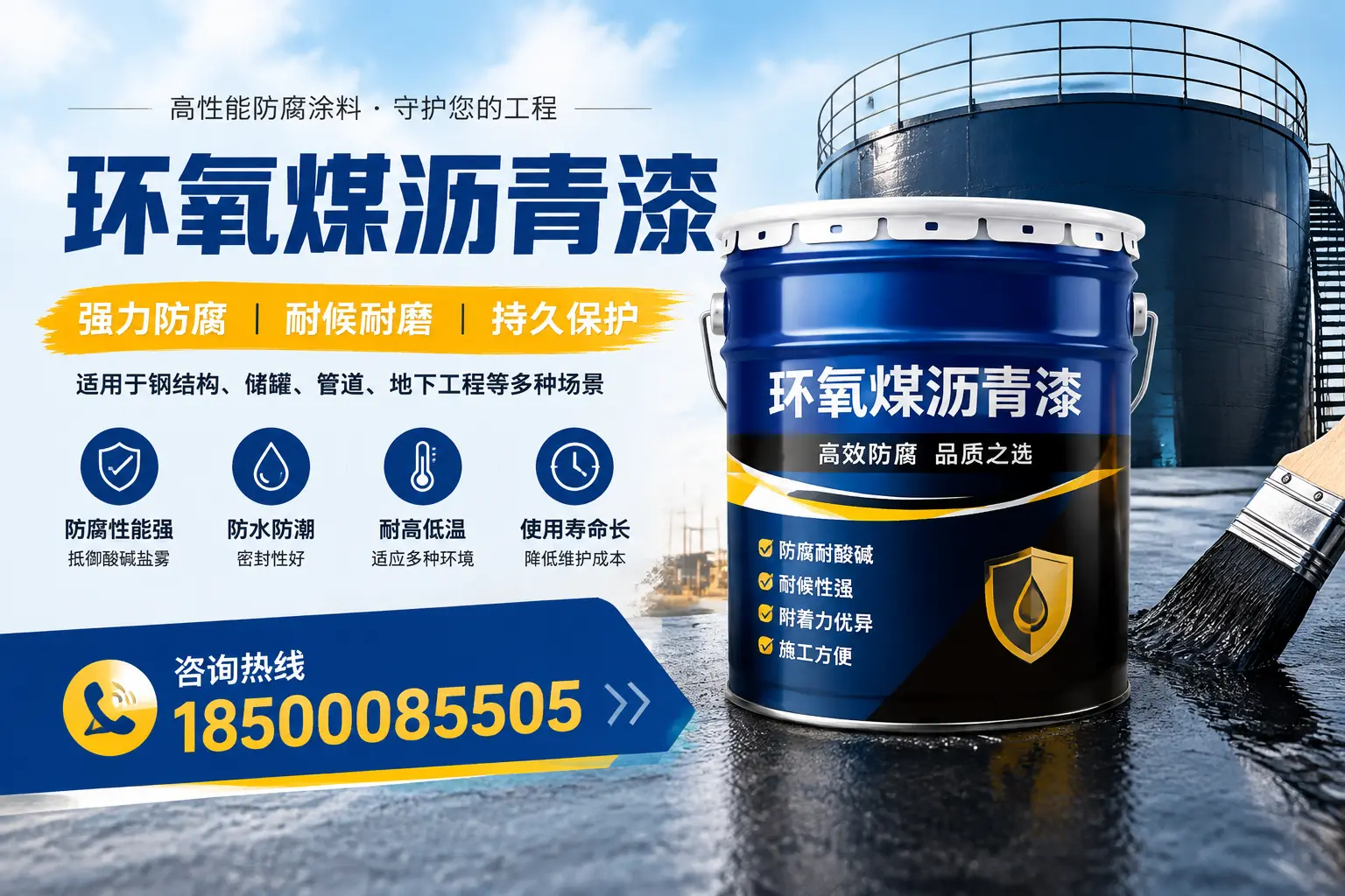 环氧煤沥青漆在工业中的应用,十堰企业的选择